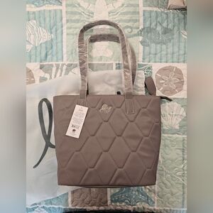 Brand new Lug paddock satin luxe VL tote bag. Pearl gray